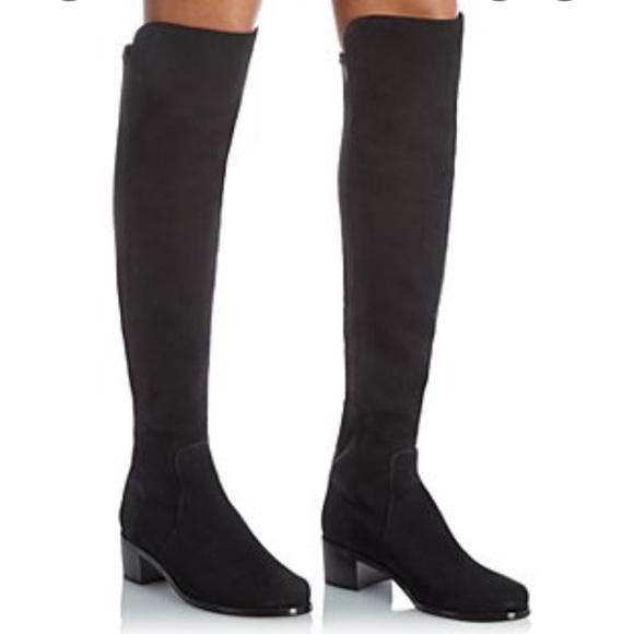 Stuart Weitzman Over The Knee Heeled All Suede Boots